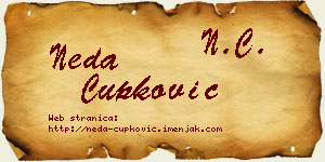 Neda Čupković vizit kartica